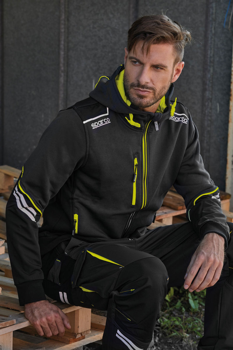 Carica immagine in Galleria Viewer, SPARCO OREGON PANT. GREY/YELL FL