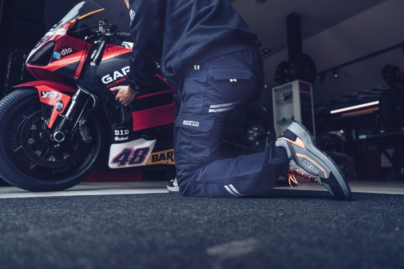 Carica immagine in Galleria Viewer, SPARCO OREGON PANT. GREY/YELL FL