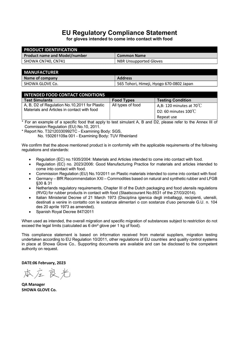 Carica immagine in Galleria Viewer, SHOWA CN740 NITRILE BIODEGR. SP. 0,38