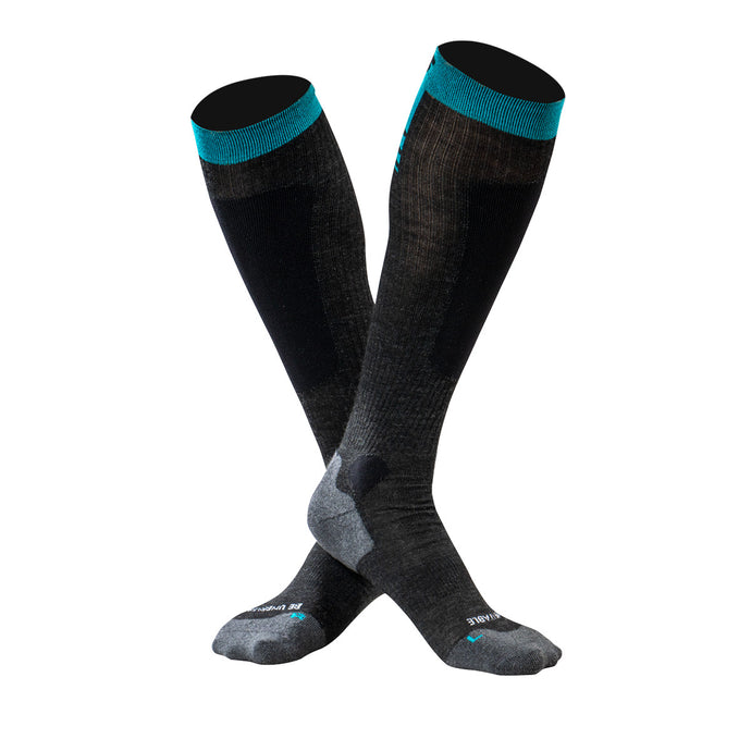 US CALZA SNOWFLAKE LANA+PROLEN BLACK
