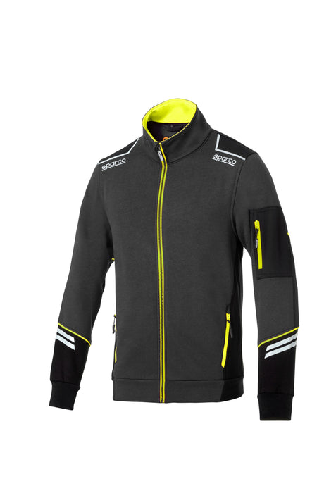 SPARCO ALABAMA FELPA ZIP GREY/YELL FL