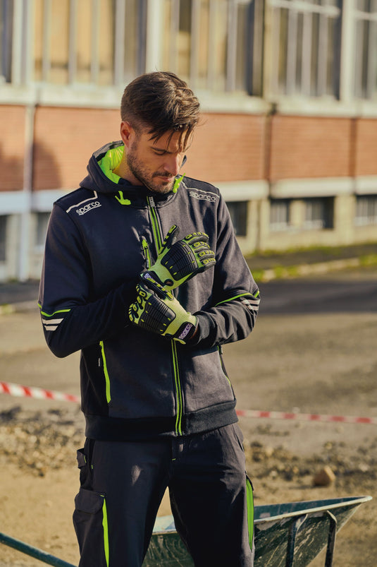 SPARCO YORK SOFT SHELL GREY/YELL FL
