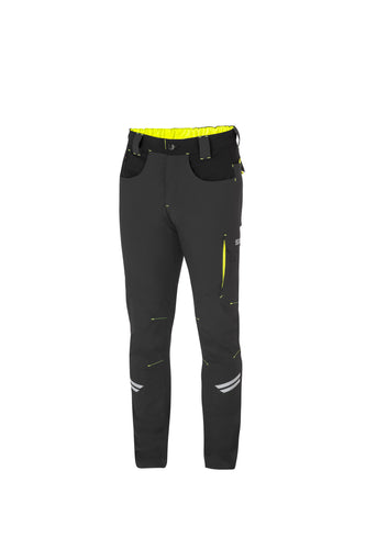 SPARCO KANSAS PANT. LIGHT GREY/YELL FL