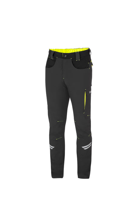 SPARCO KANSAS PANT. LIGHT GREY/YELL FL