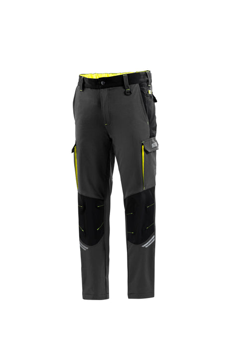 SPARCO OREGON PANT. GREY/YELL FL