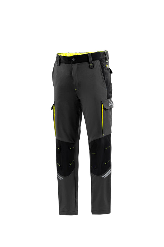 SPARCO OREGON PANT. GREY/YELL FL