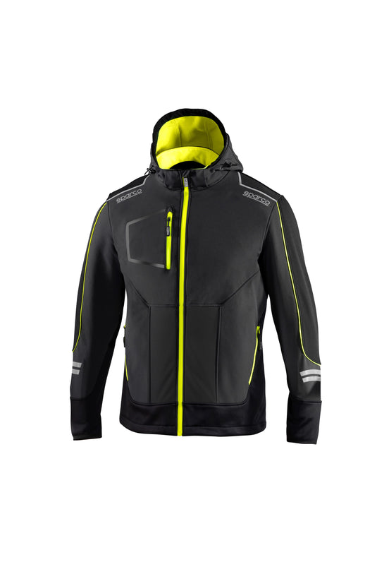 SPARCO YORK SOFT SHELL GREY/YELL FL